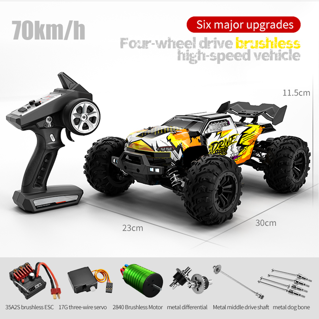 16102 Drive PRO 70 KM/H Brushless Motor Power RC Car 16102 Drive PRO 70 KM/H Brushless Motor Power RC Car